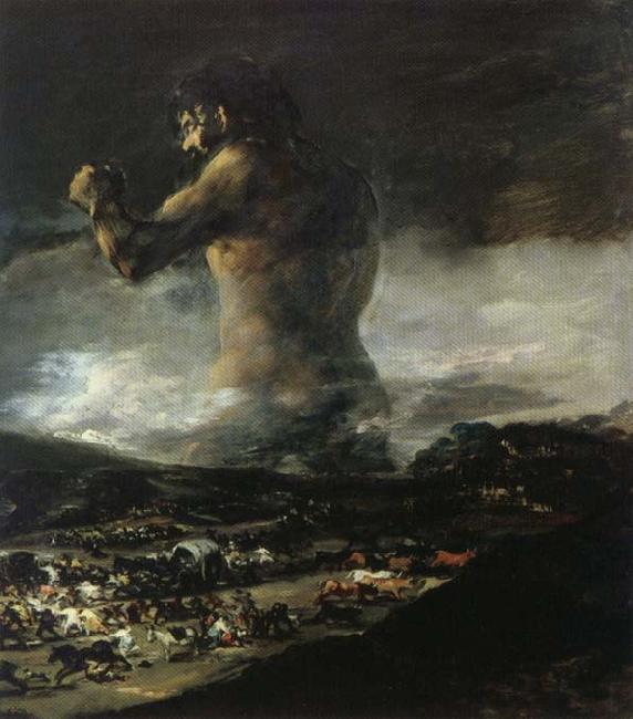 Francisco Goya The Colossus or Panic France oil painting art